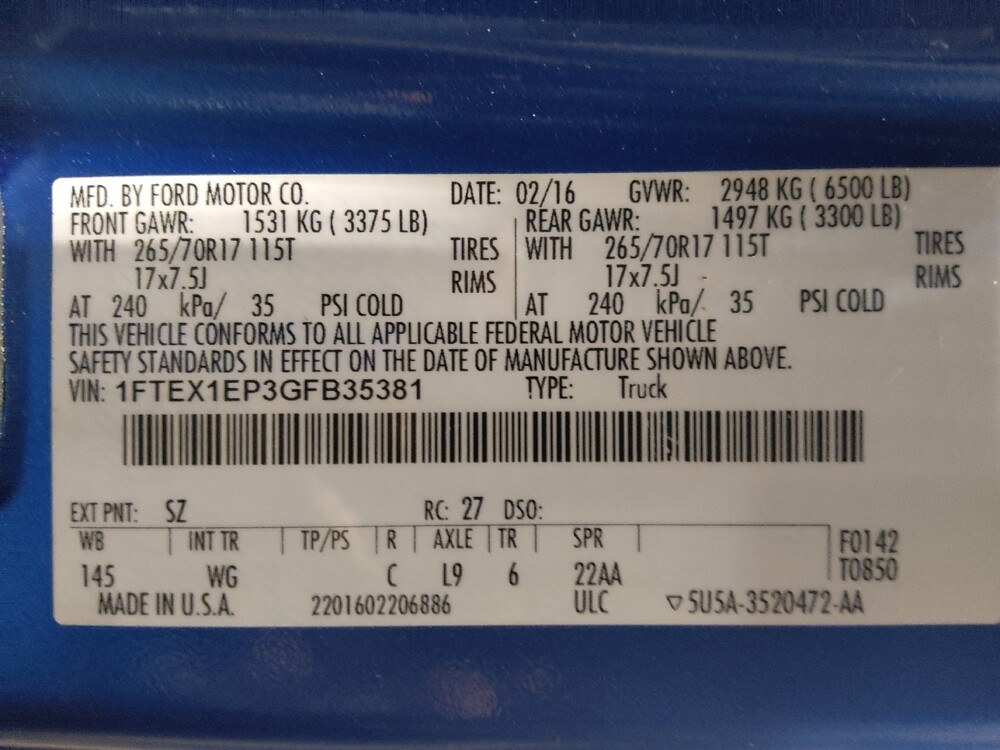 2016 Ford F150 in Macon, GA 31210 - 18110174 33