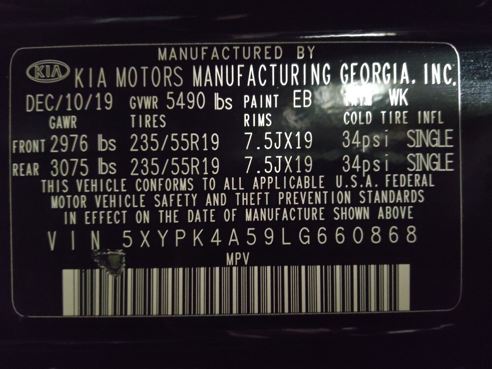 2020 Kia Sorento in Jacksonville, FL 32225 - 18110200 33