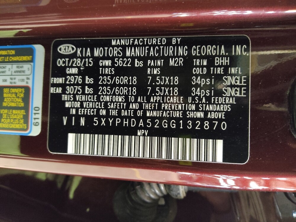 2016 Kia Sorento in Clearwater, FL 33764 - 18110243 33