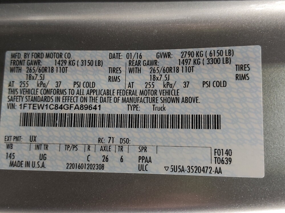 2016 Ford F150 in Clearwater, FL 33764 - 18110252 33