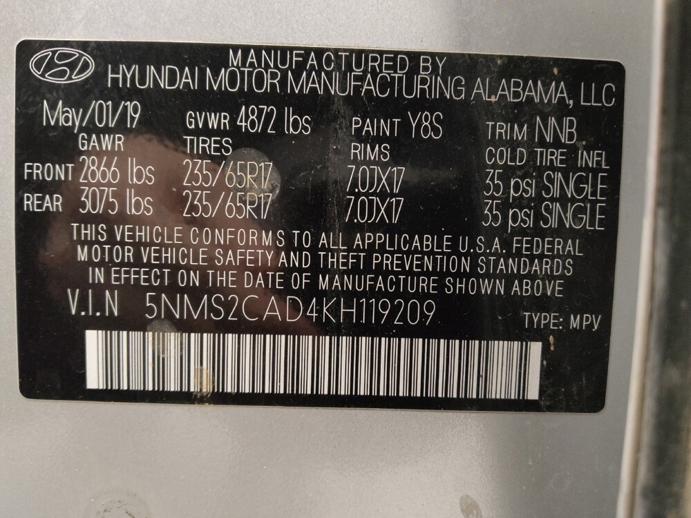 2019 Hyundai Santa Fe in Colorado Springs, CO 80909 - 18110262 33