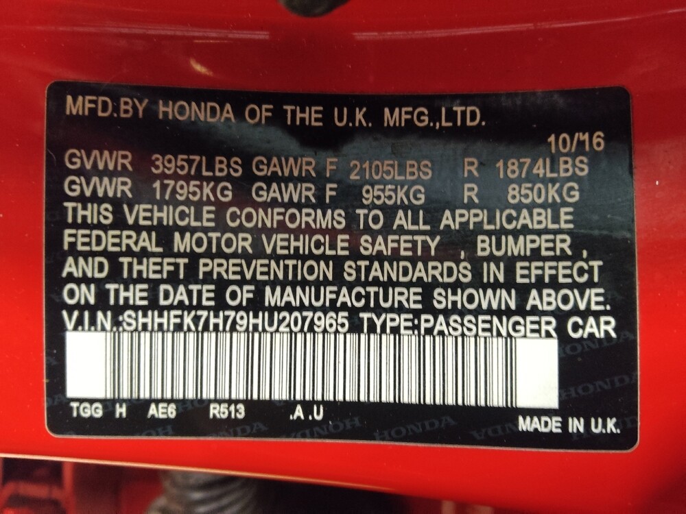 2017 Honda Civic in Savannah, GA 31419 - 18110266 33