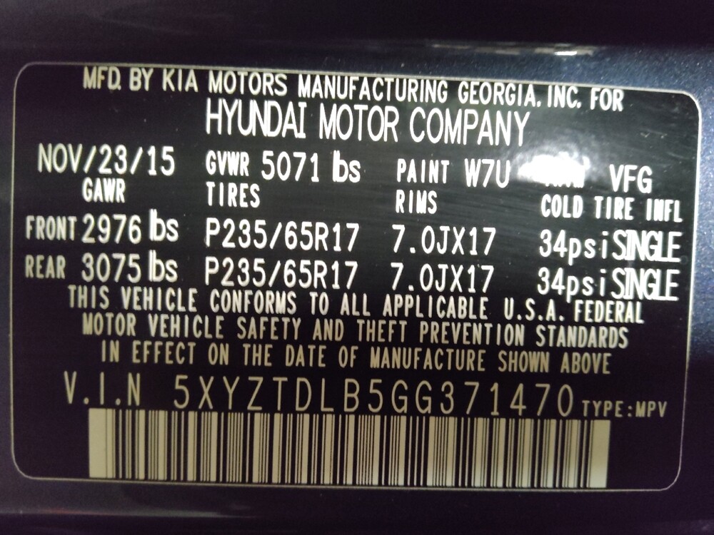 2016 Hyundai Santa Fe in Sanford, FL 32773 - 18110279 33