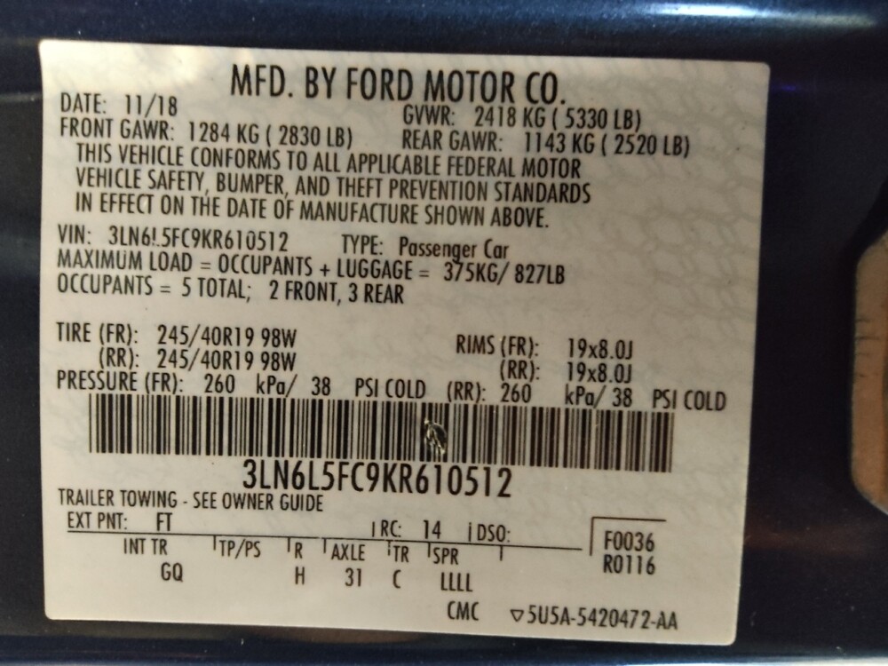 2019 Lincoln MKZ in Charlotte, NC 28213 - 18110305 33