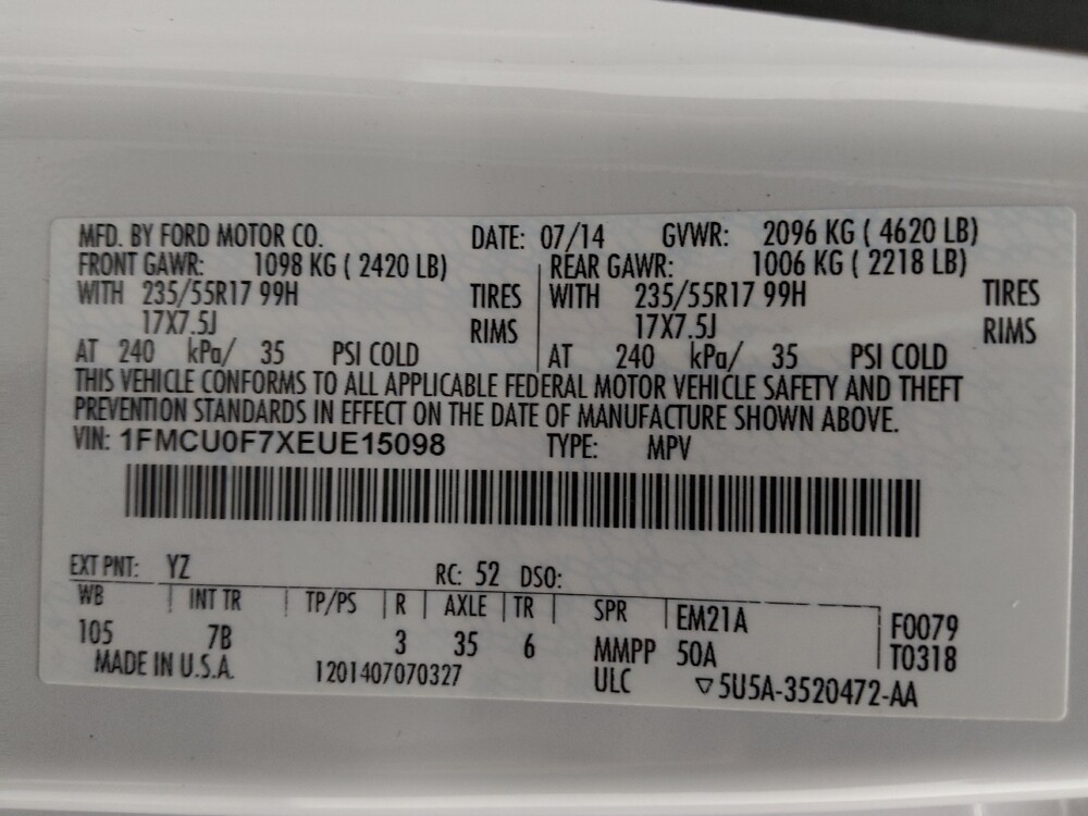 2014 Ford Escape in Colorado Springs, CO 80909 - 18110319 33