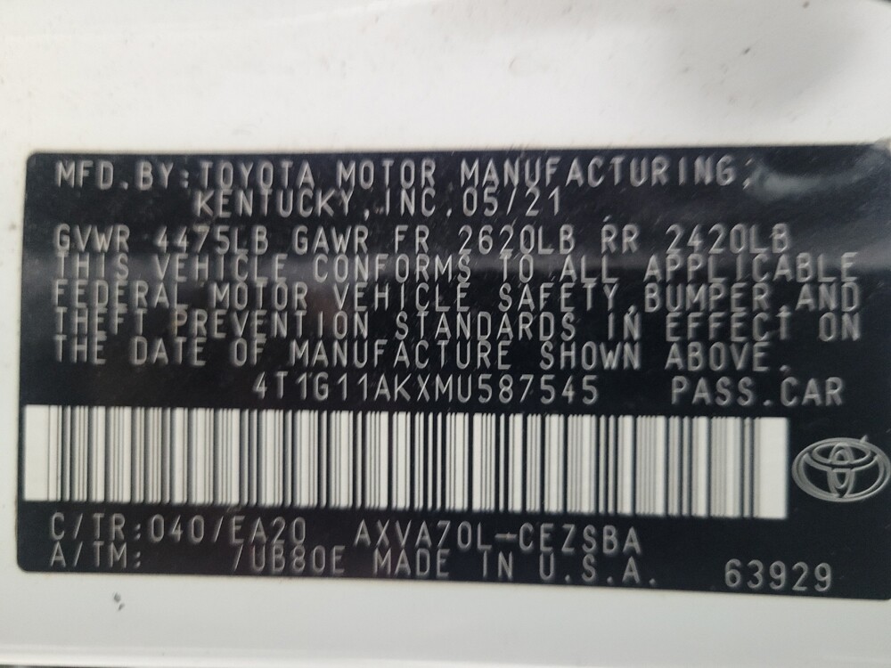 2021 Toyota Camry in Antioch, TN 37013 - 18110321 33