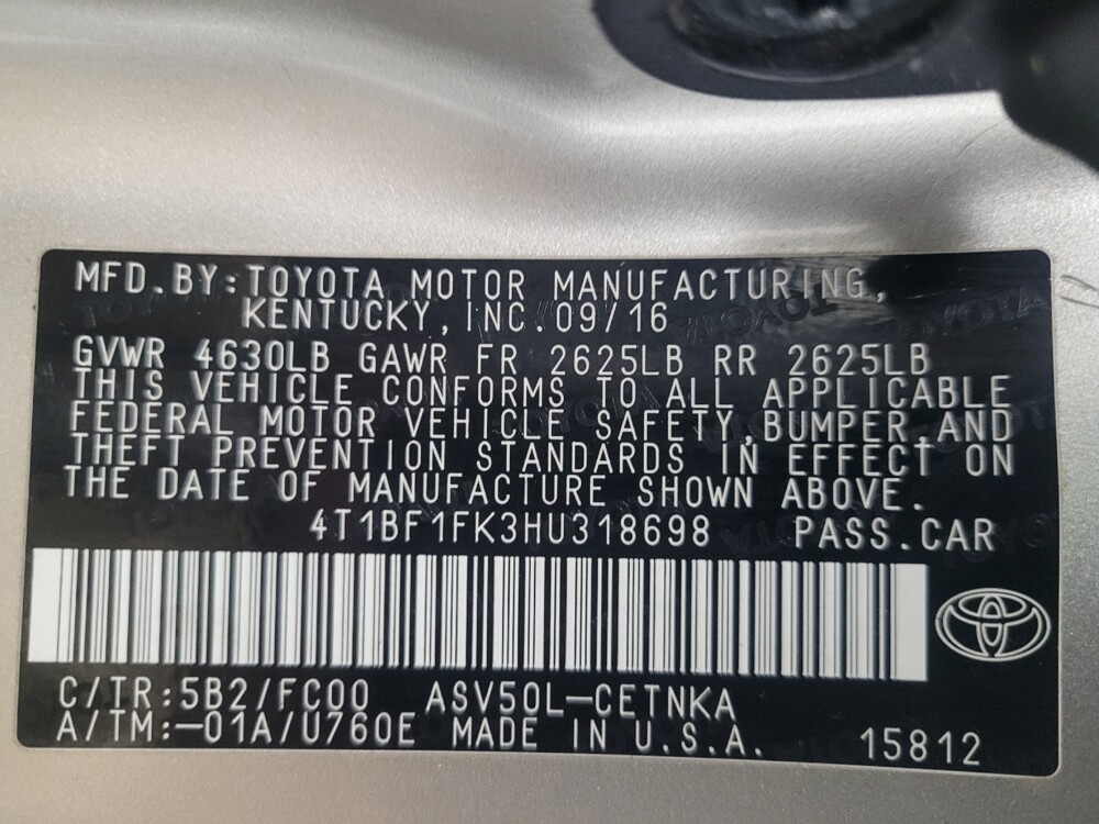 2017 Toyota Camry in Antioch, TN 37013 - 18110326 33