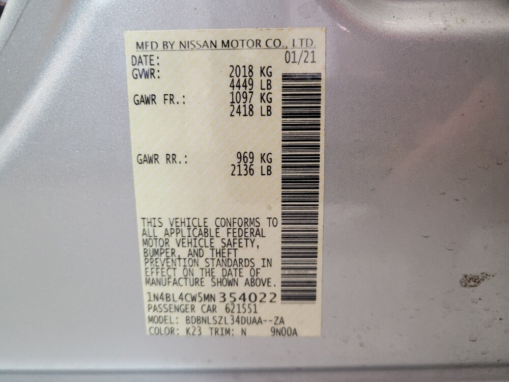 2021 Nissan Altima in Maple Heights, OH 44137 - 18110340 33