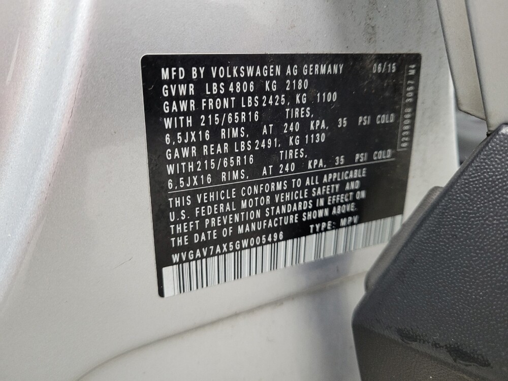 2016 Volkswagen Tiguan in Maple Heights, OH 44137 - 18110347 33