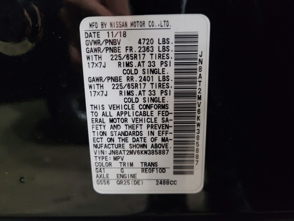 2019 Nissan Rogue in Glen Burnie, MD 21061 - 18110364 33