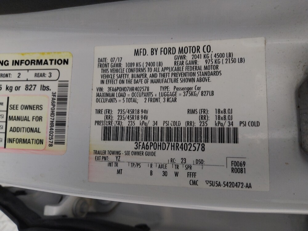 2017 Ford Fusion in Topeka, KS 66611 - 18110372 33