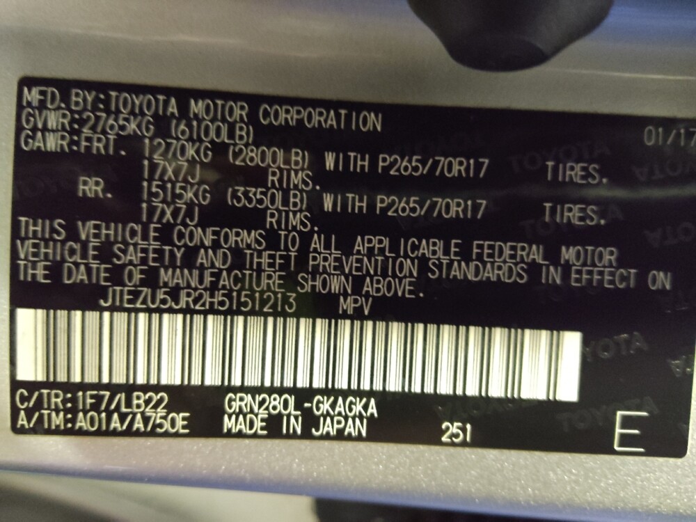 2017 Toyota 4Runner in Lakeland, FL 33815 - 18110429 33