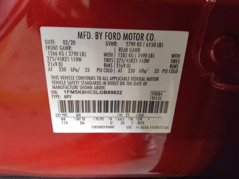 2020 Ford Explorer in Conyers, GA 30094 - 18110532 33