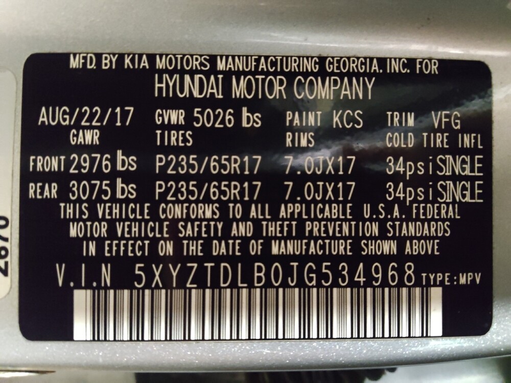 2018 Hyundai Santa Fe in Marietta, GA 30062 - 18110546 33