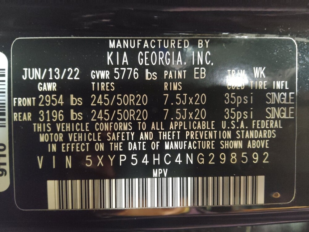 2022 Kia Telluride in Ocala, FL 34471 - 18110547 33