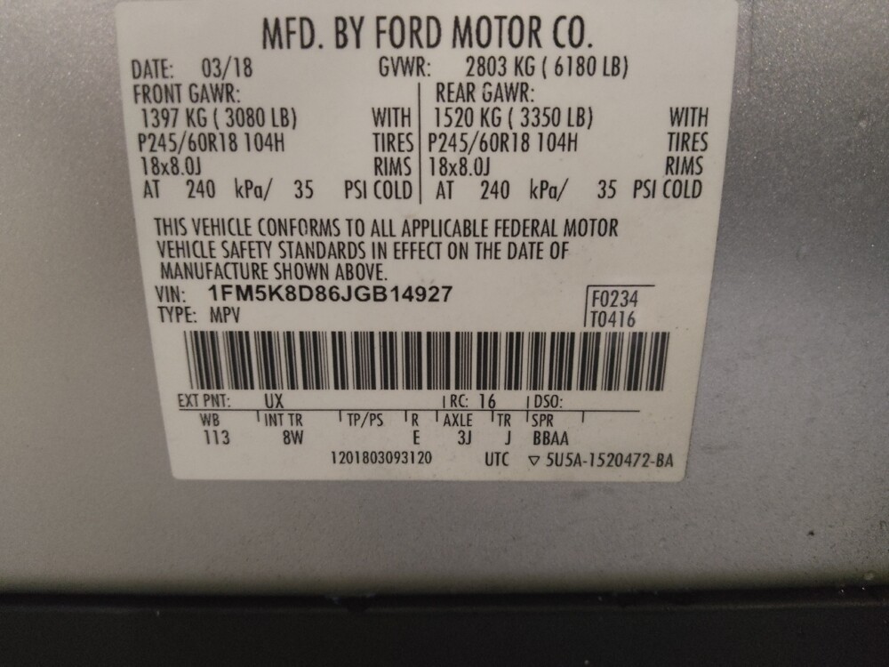 2018 Ford Explorer in Lakeland, FL 33815 - 18110569 33