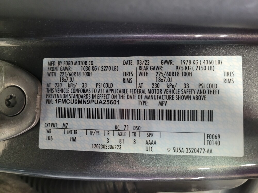 2023 Ford Escape in Montclair, CA 91763 - 18110616 33