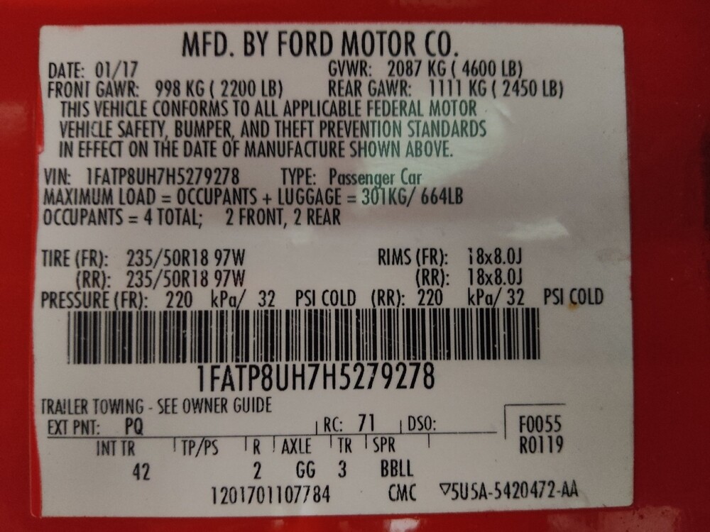 2017 Ford Mustang in Jacksonville, FL 32210 - 18110631 33