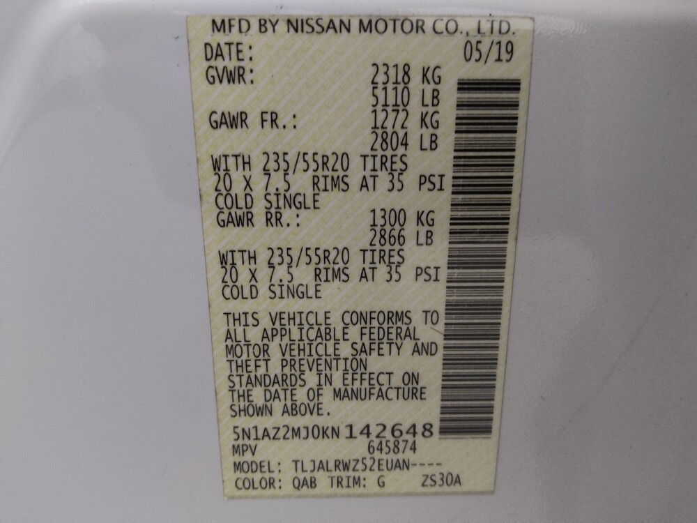 2019 Nissan Murano in Clearwater, FL 33764 - 18110637 33