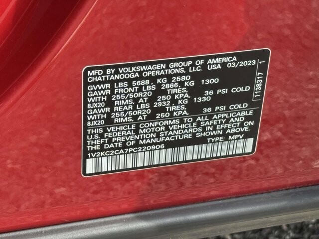 2023 Volkswagen Atlas in Winchester, VA 22602 - 18110658 32