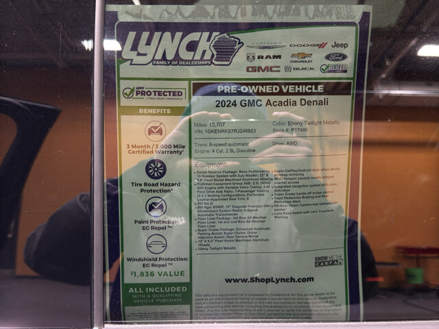 2024 GMC Acadia in Burlington, WI 53105 - 18110663 43