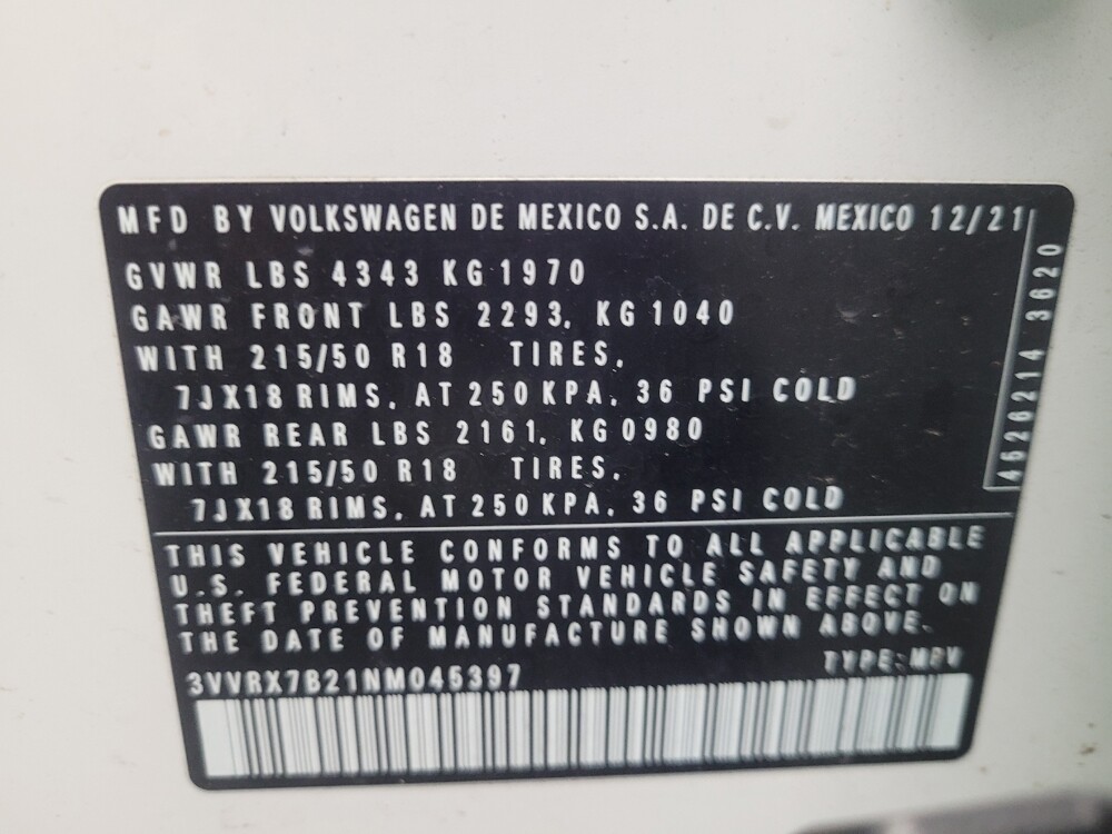 2022 Volkswagen Taos in Union City, GA 30291 - 18110697 33