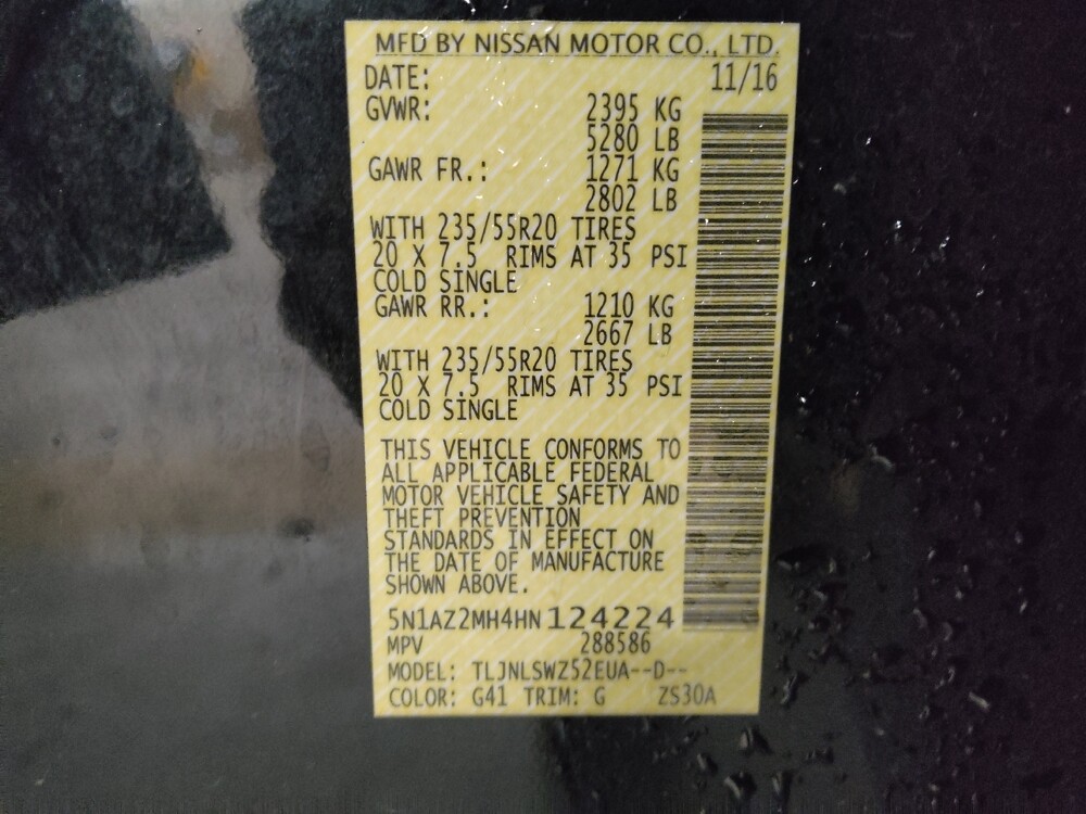 2017 Nissan Murano in Pelham, AL 35124 - 18110717 33