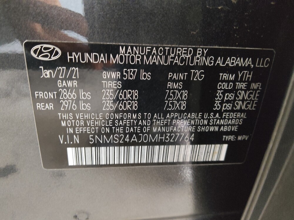 2021 Hyundai Santa Fe in Chattanooga, TN 37421 - 18110731 33