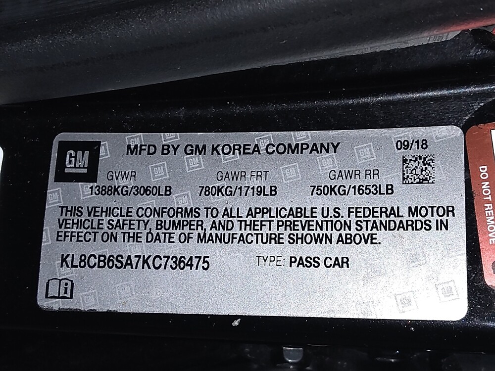 2019 Chevrolet Spark in Arlington, TX 76011 - 18110749 33