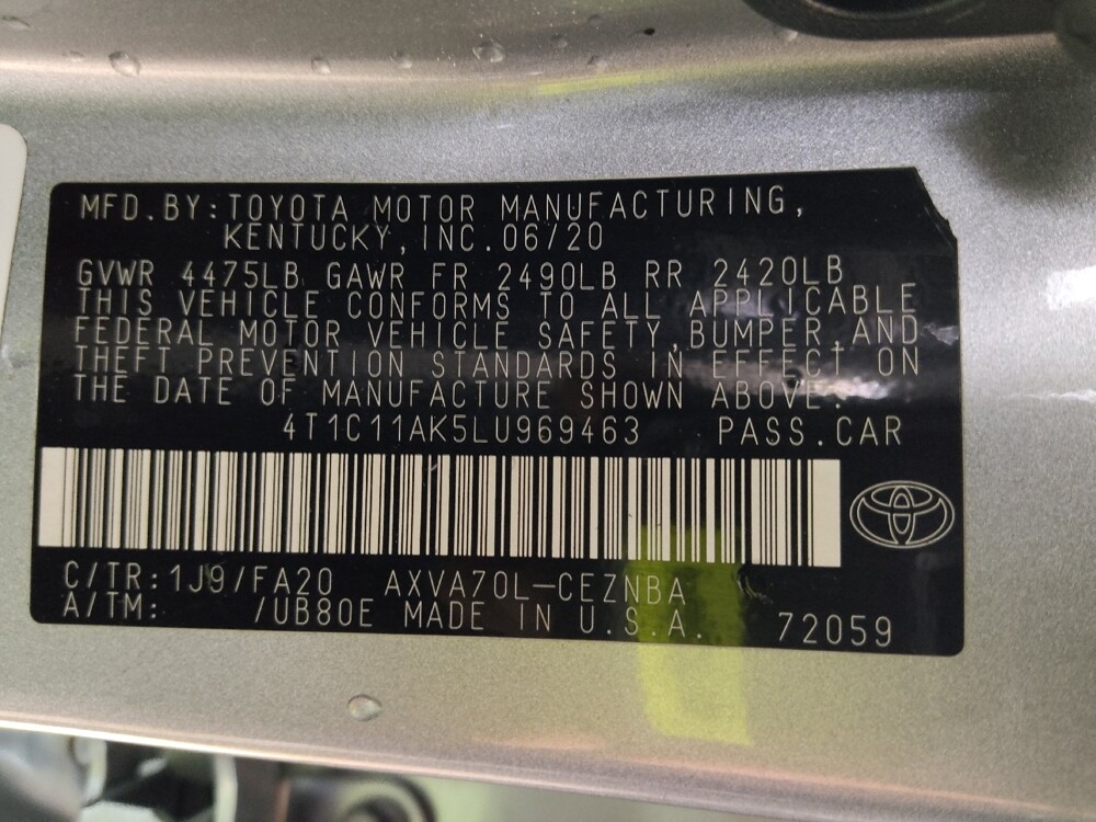 2020 Toyota Camry in Tallahassee, FL 32304 - 18110776 33