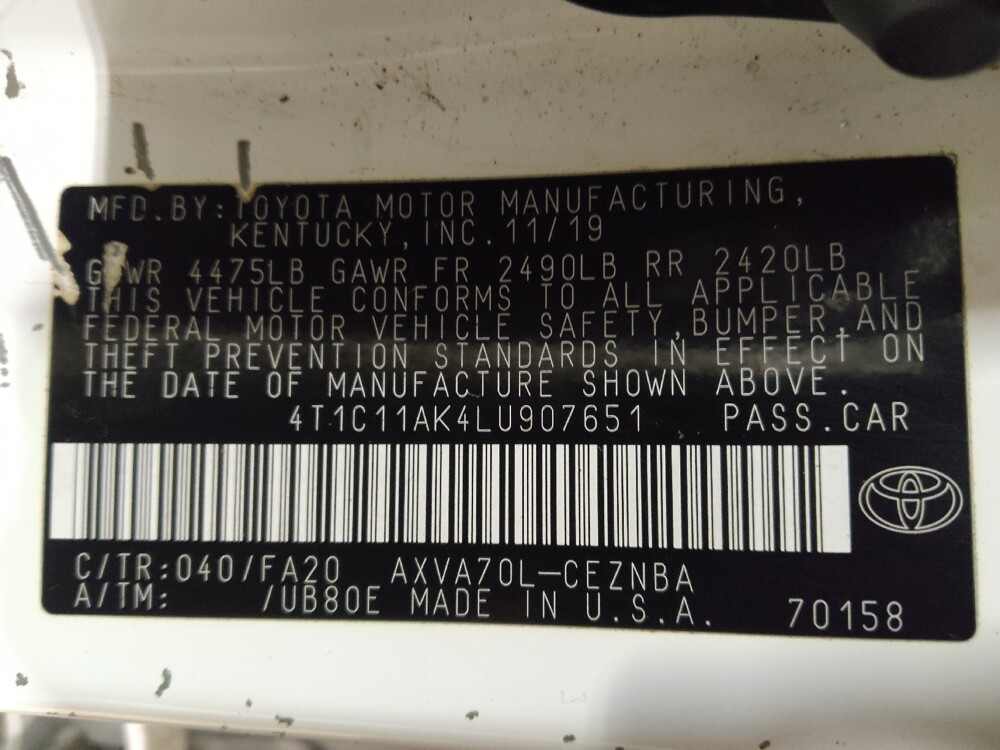 2020 Toyota Camry in Kissimmee, FL 34744 - 18110804 33