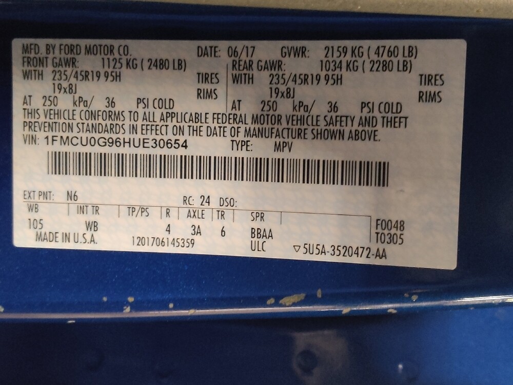 2017 Ford Escape in Jacksonville, FL 32210 - 18110807 33