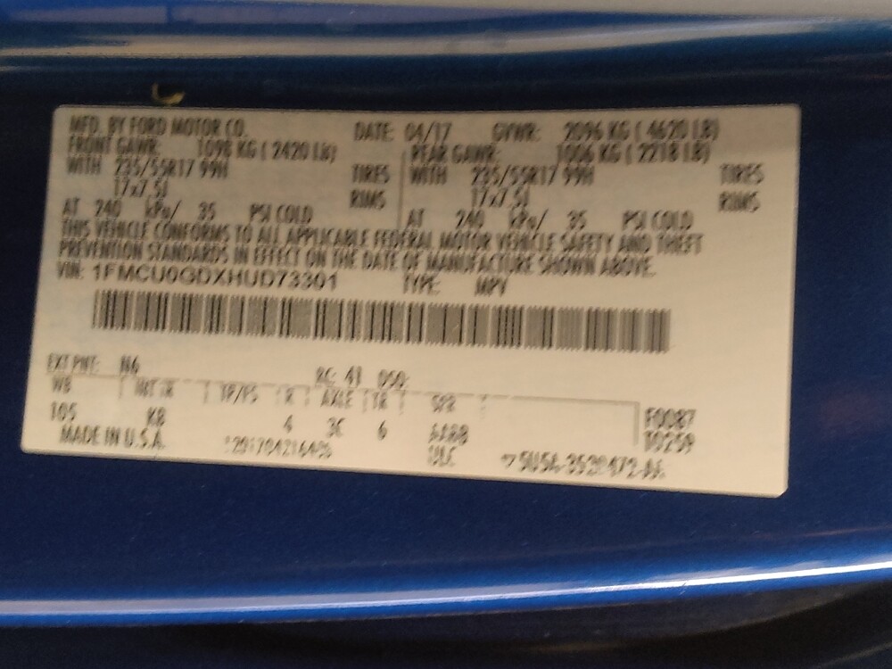 2017 Ford Escape in Jacksonville, FL 32210 - 18110812 33