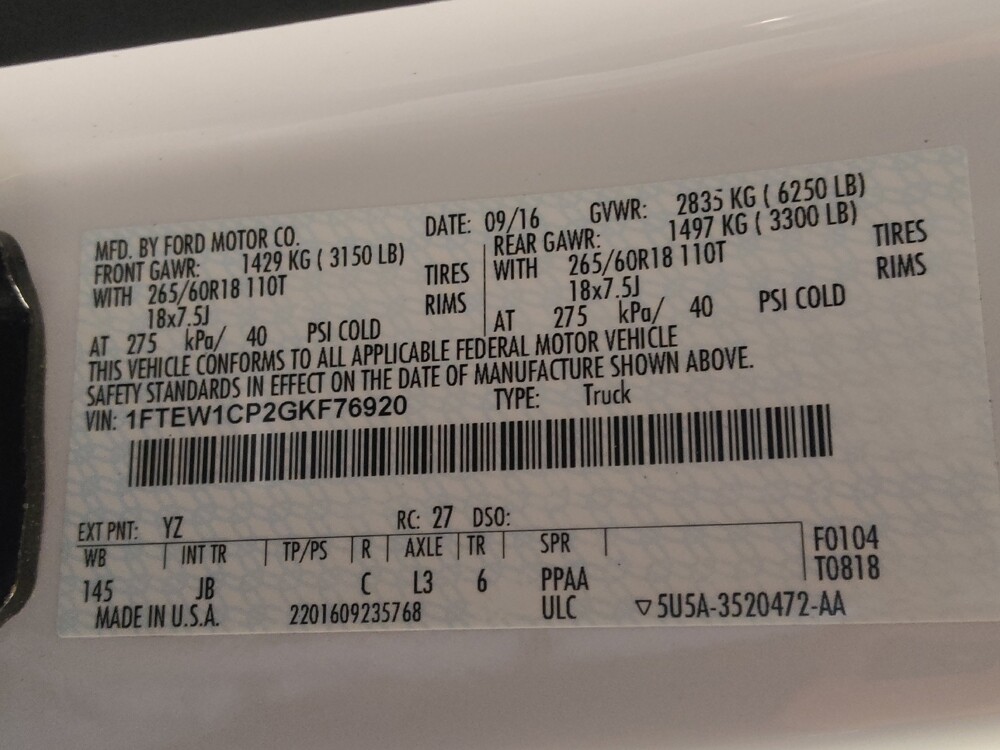 2016 Ford F150 in Columbia, SC 29210 - 18110832 33