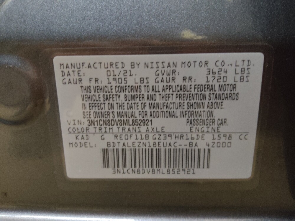 2021 Nissan Versa in Winston-Salem, NC 27103 - 18110841 33