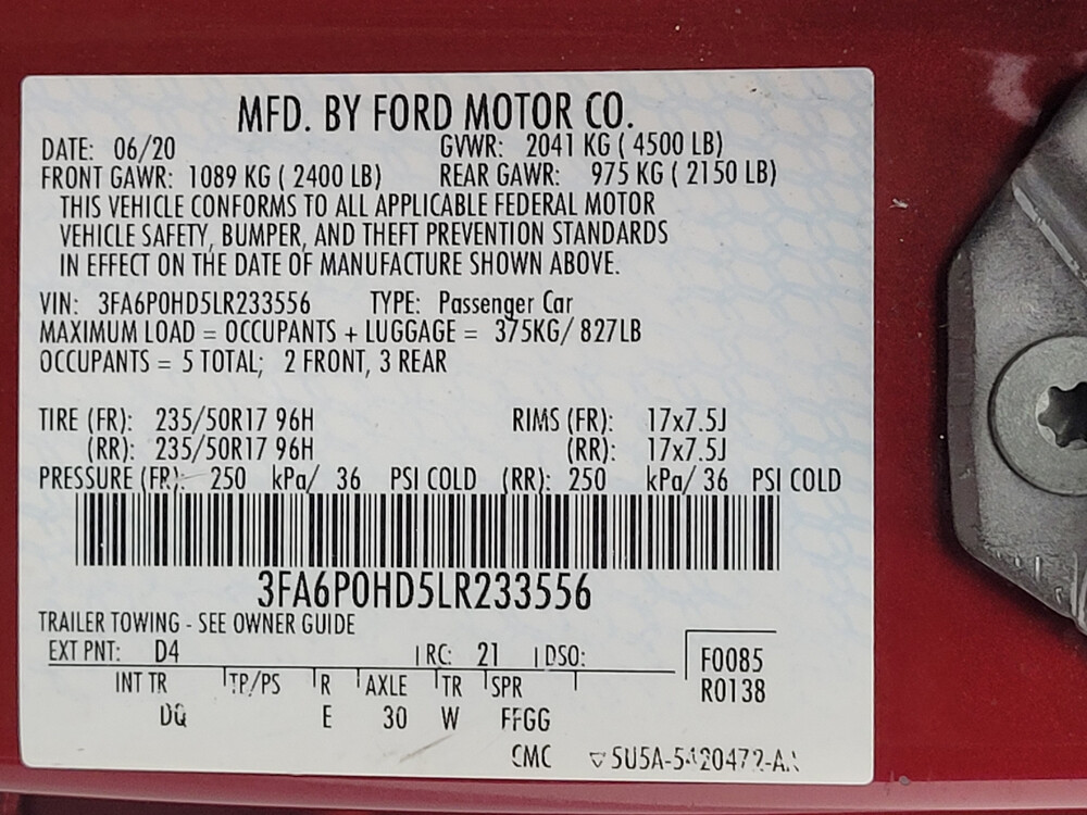 2020 Ford Fusion in Memphis, TN 38115 - 18110850 33