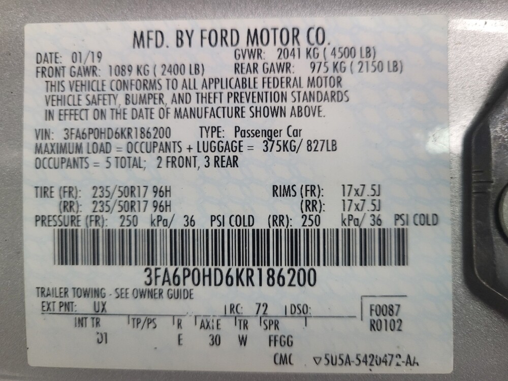 2019 Ford Fusion in Memphis, TN 38115 - 18110856 33