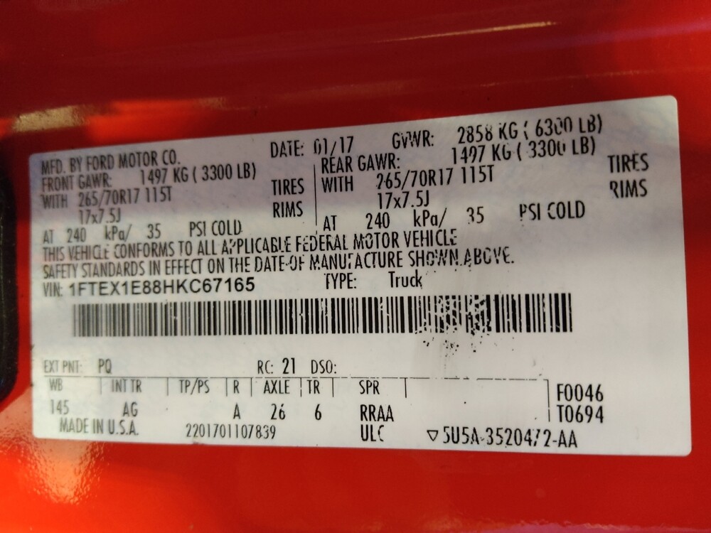 2017 Ford F150 in Greenville, NC 27834 - 18110868 33