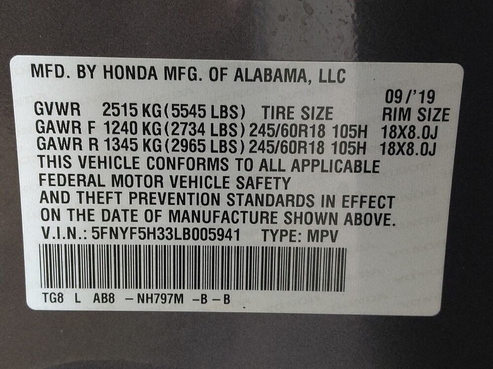 2020 Honda Pilot in Houston, TX 77060 - 18110869 33