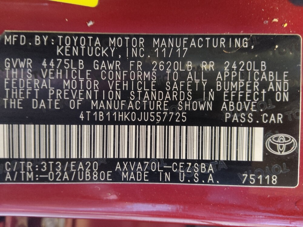 2018 Toyota Camry in San Antonio, TX 78238 - 18110887 33