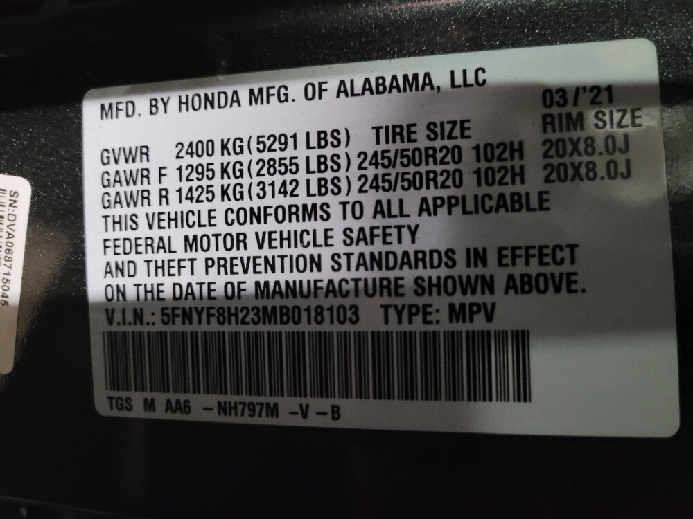 2021 Honda Passport in Richmond, VA 23235 - 18110945 33