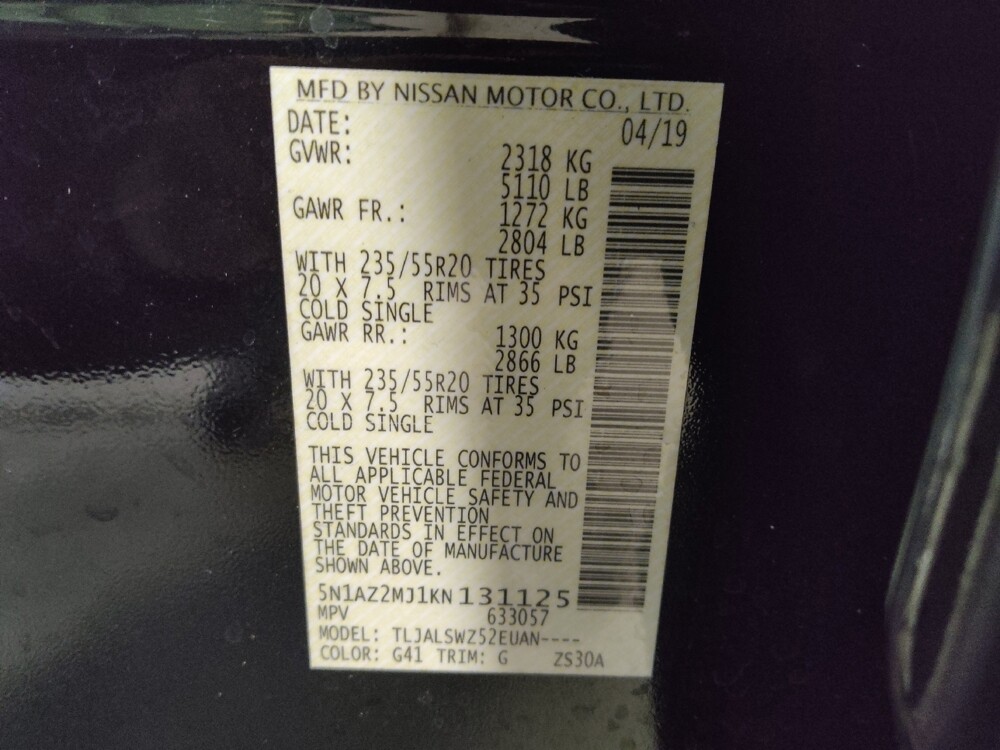 2019 Nissan Murano in Pensacola, FL 32505 - 18110976 33