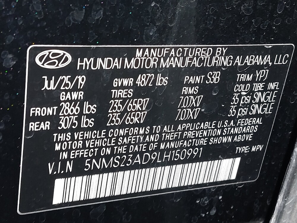 2020 Hyundai Santa Fe in Arlington, TX 76011 - 18111029 33