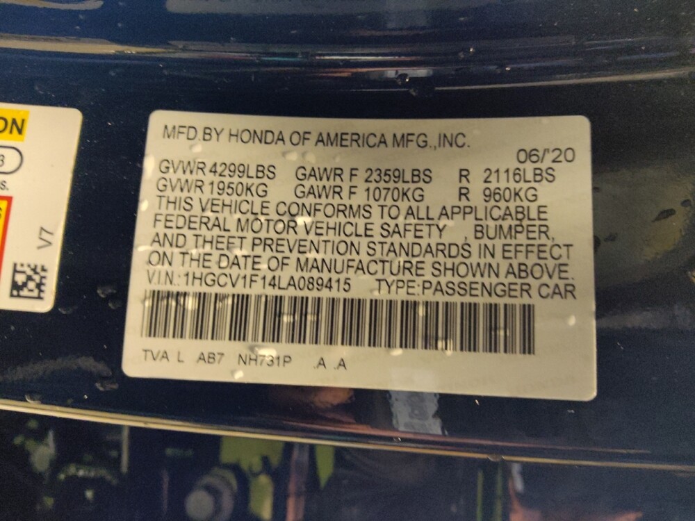2020 Honda Accord in Mesa, AZ 85210 - 18111033 33