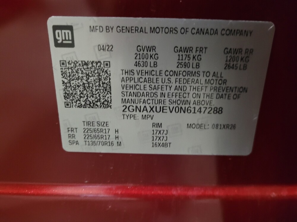 2022 Chevrolet Equinox in Laurel, MD 20724 - 18111035 33