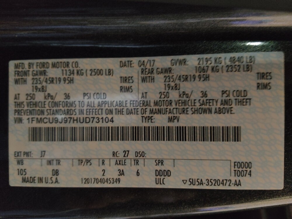 2017 Ford Escape in Charlotte, NC 28213 - 18111047 33