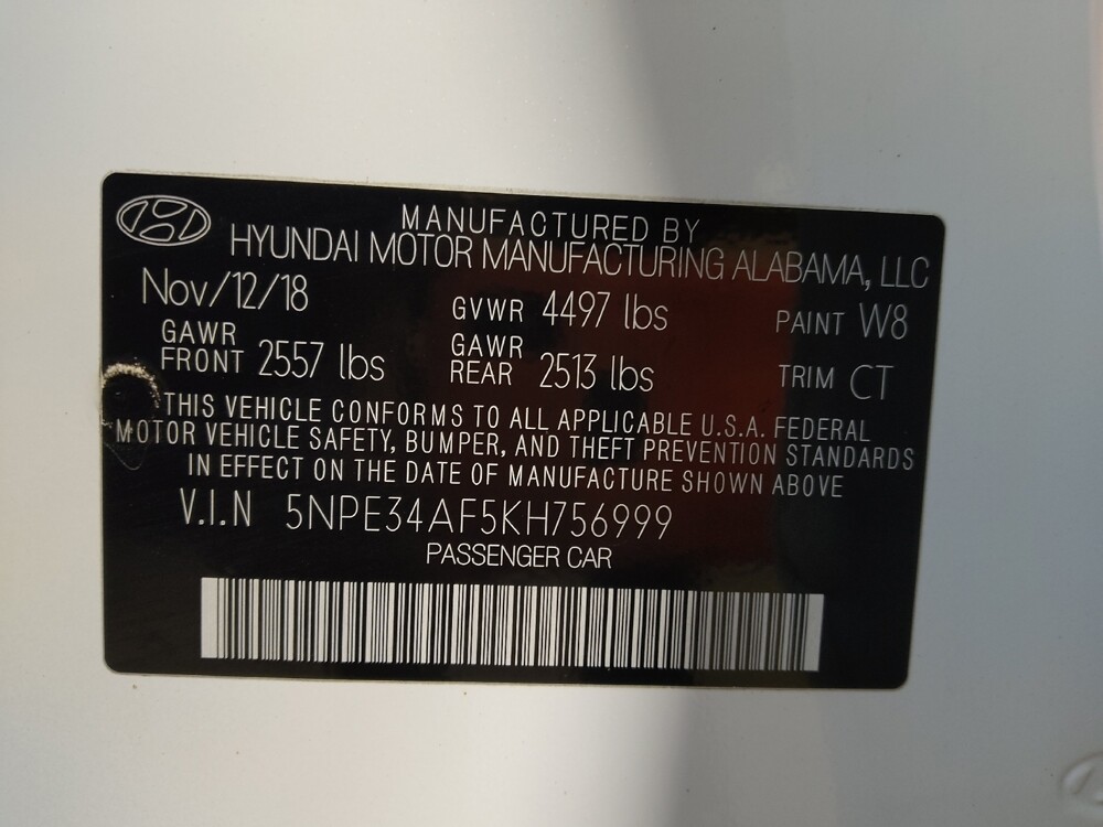 2019 Hyundai Sonata in Greenville, NC 27834 - 18111091 33