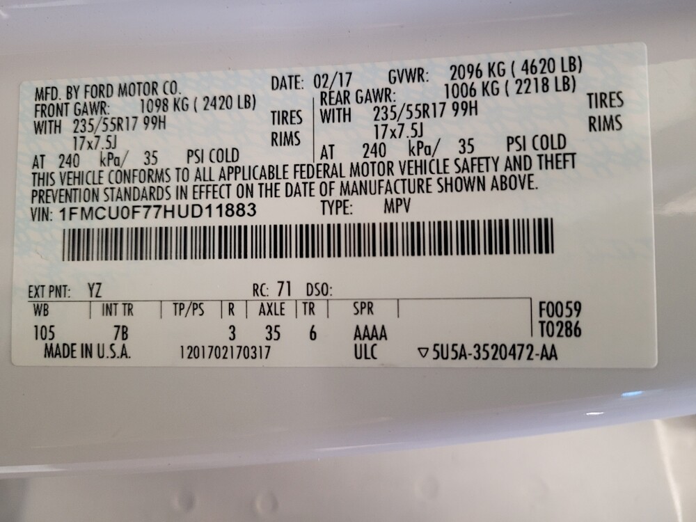 2017 Ford Escape in Torrance, CA 90504 - 18111156 33