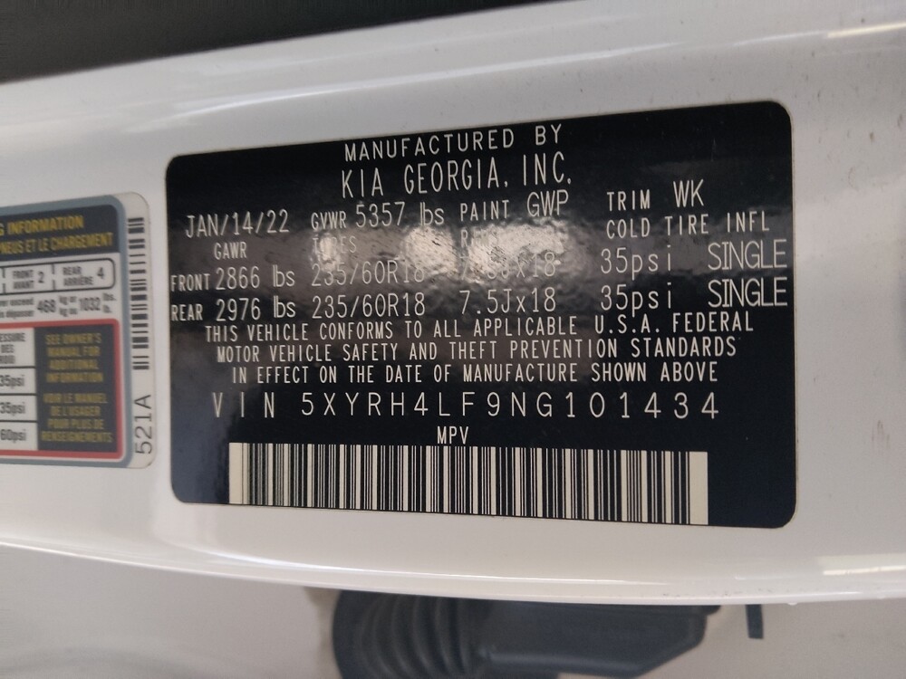 2022 Kia Sorento in Columbus, GA 31909 - 18111165 33