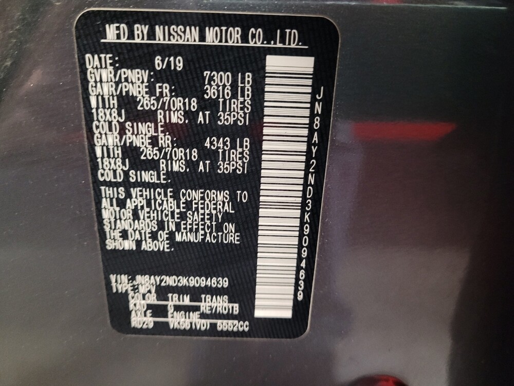 2019 Nissan Armada in Torrance, CA 90504 - 18111167 33